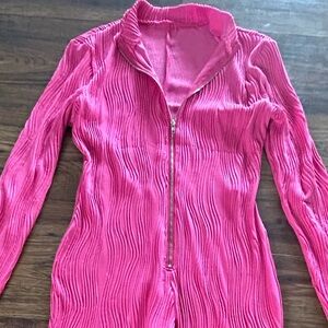 Barbie pink ribbed jumpsuit💓